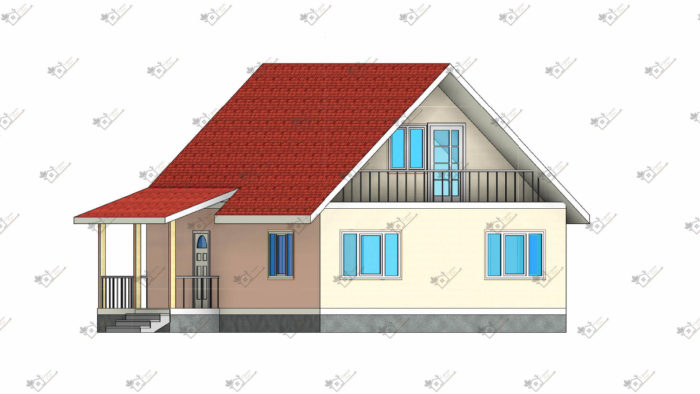 Строимсип, дом из сип панелей, Проект дома из сип панелей до 100м2