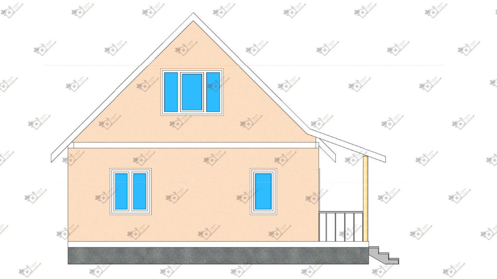 Строимсип, дом из сип панелей, Проект дома из сип панелей до 100м2