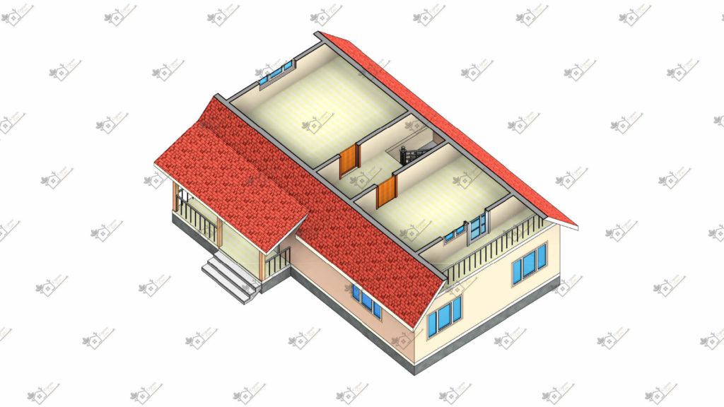 Строимсип, дом из сип панелей, Проект дома из сип панелей до 100м2