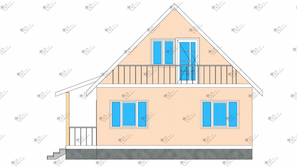Строимсип, дом из сип панелей, Проект дома из сип панелей до 100м2