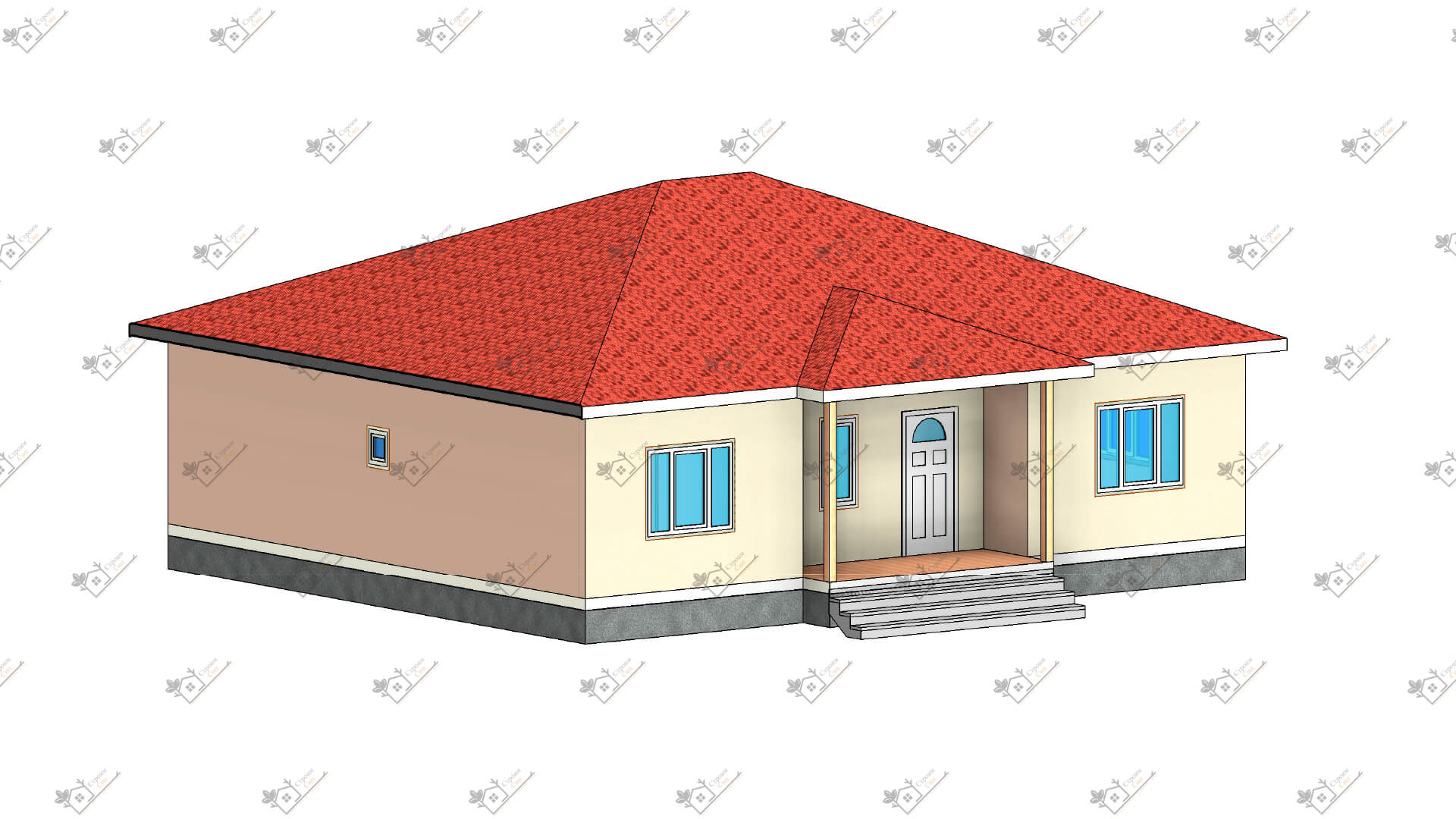 Строимсип.рф, дом из сип, сип панель, проект Альба, Проекты из сип