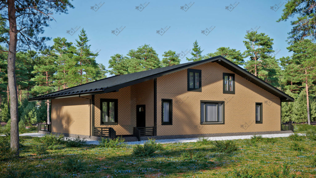 Строимсип, дом из сип панелей, Проект дома из сип панелей более 200м2