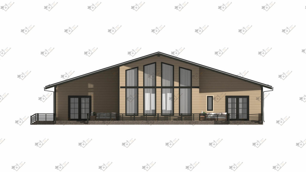 Строимсип, дом из сип панелей, Проект дома из сип панелей более 200м2