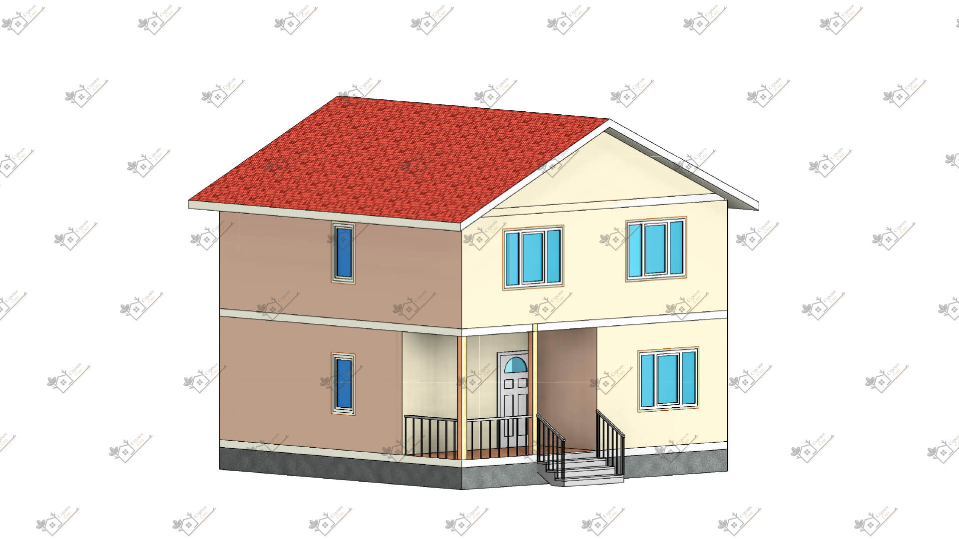 Строимсип.рф, дом из сип, сип панель, проект Коламбия, Проекты из сип