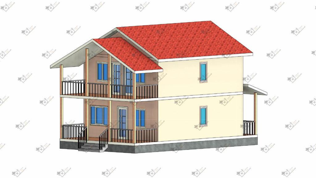 Строимсип, дом из сип панелей, Проект дома из сип панелей до 150м2