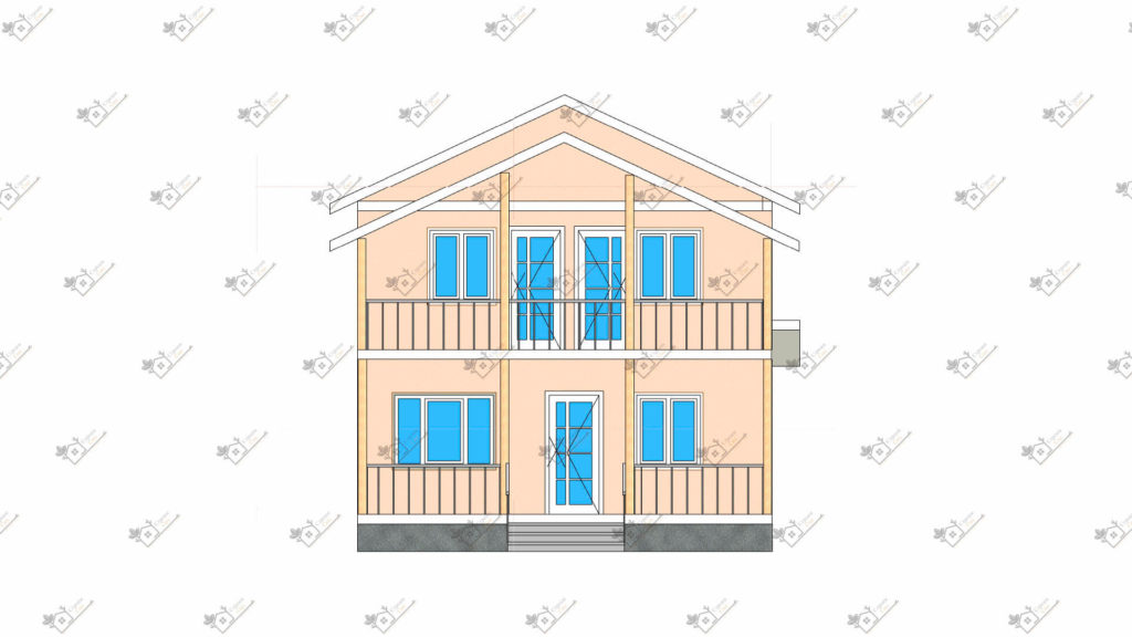 Строимсип, дом из сип панелей, Проект дома из сип панелей до 150м2