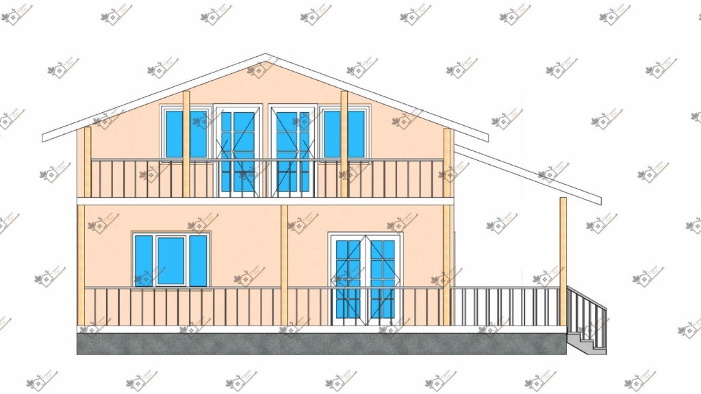 Строимсип, дом из сип панелей, Проект дома из сип панелей до 200м2