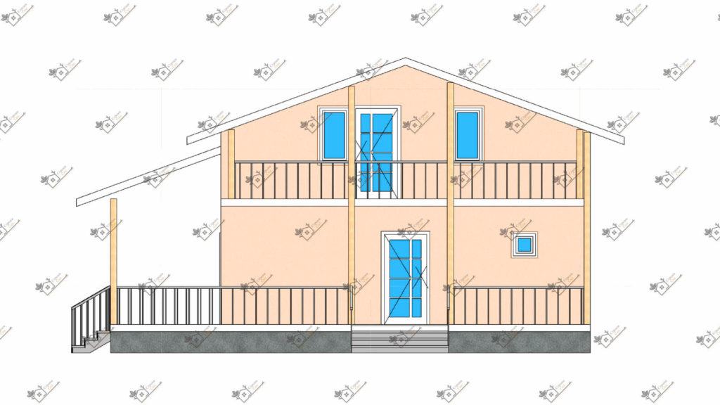 Строимсип, дом из сип панелей, Проект дома из сип панелей до 200м2
