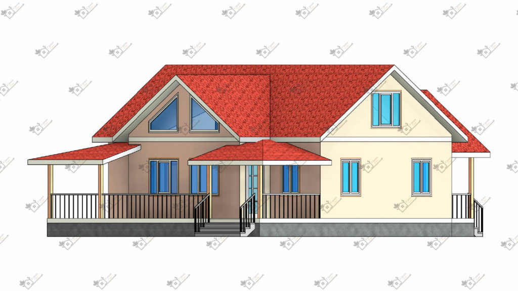 Строимсип, дом из сип панелей, Проект дома из сип панелей 200м2 и более