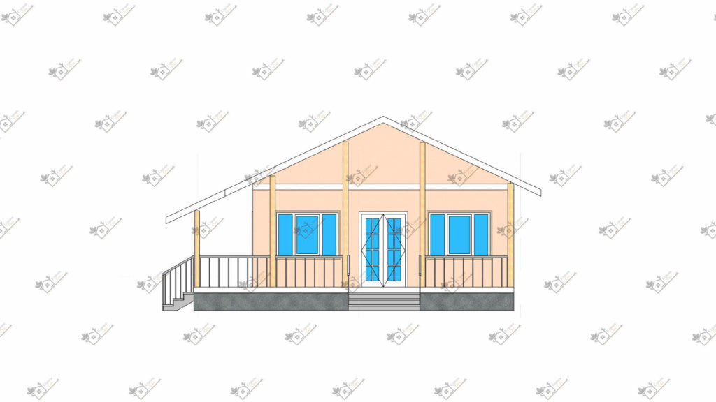 Строимсип, дом из сип панелей, Проект дома из сип панелей до 100м2