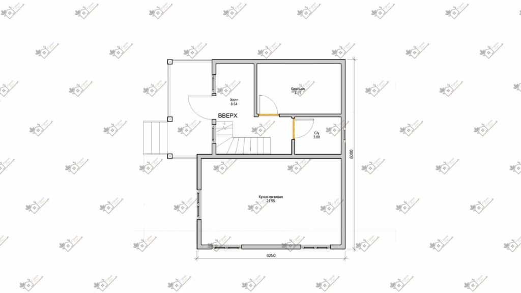 Строимсип, дом из сип панелей, Проект дома из сип панелей до 100м2