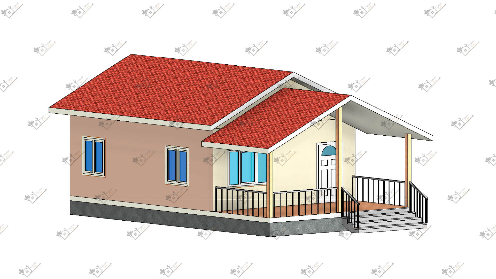 Строимсип.рф, дом из сип, сип панель, проект Кинг, Проекты из сип