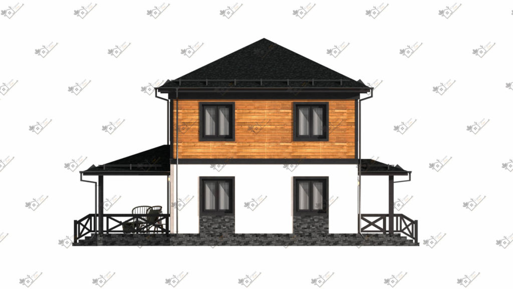 Строимсип, дом из сип панелей, Проект дома из сип панелей до 150м2