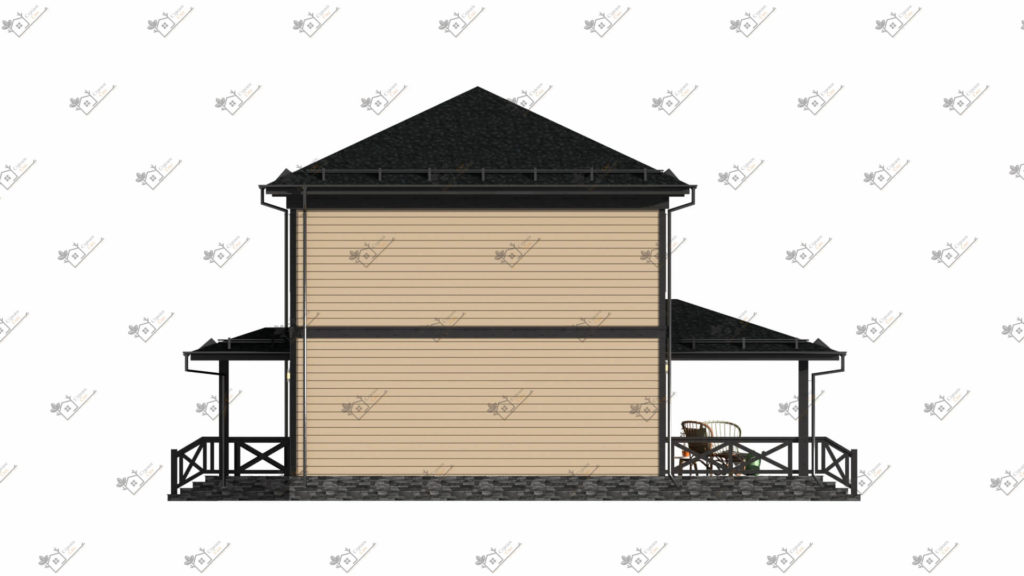 Строимсип, дом из сип панелей, Проект дома из сип панелей до 150м2