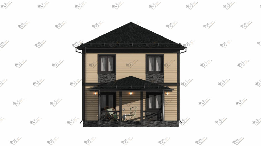 Строимсип, дом из сип панелей, Проект дома из сип панелей до 150м2