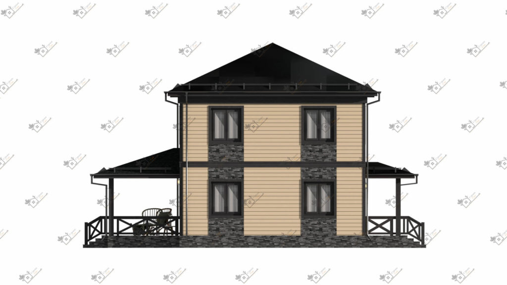 Строимсип, дом из сип панелей, Проект дома из сип панелей до 150м2