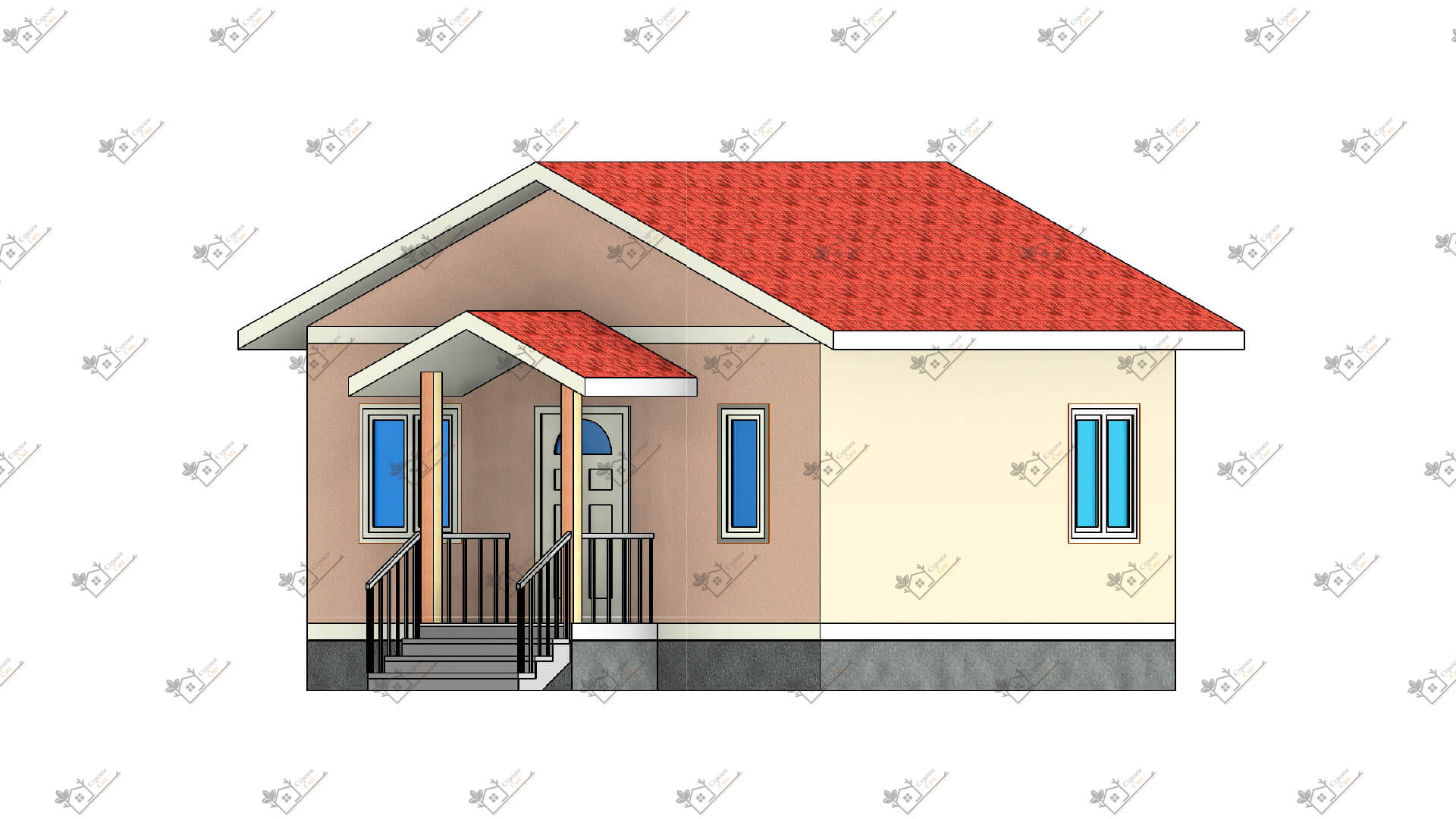 Строимсип.рф, дом из сип, сип панель, проект Лион, Проекты из сип