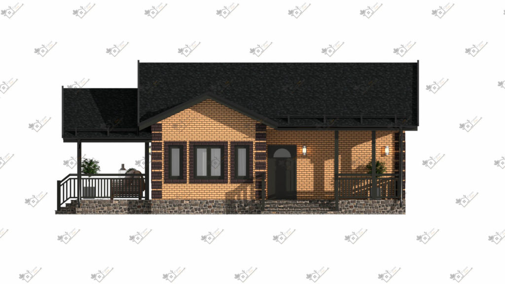 Строимсип, дом из сип панелей, Проект дома из сип панелей до 100м2