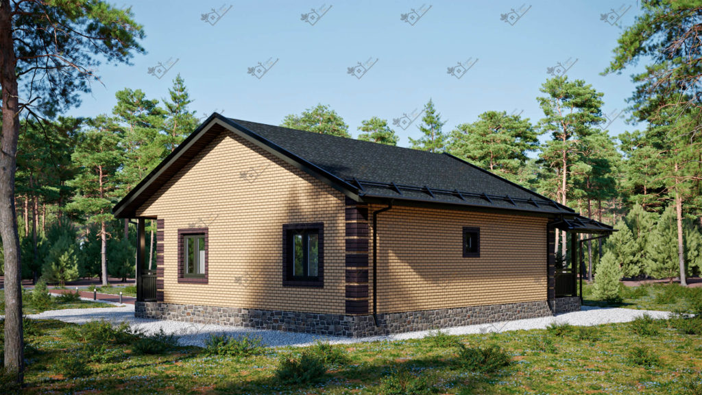 Строимсип, дом из сип панелей, Проект дома из сип панелей до 100м2