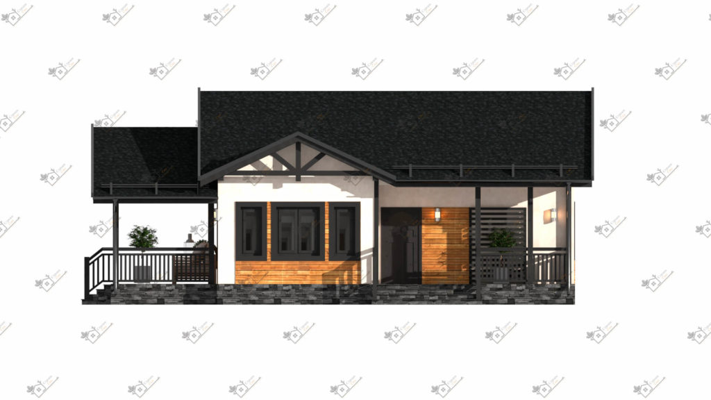 Строимсип, дом из сип панелей, Проект дома из сип панелей до 100м2