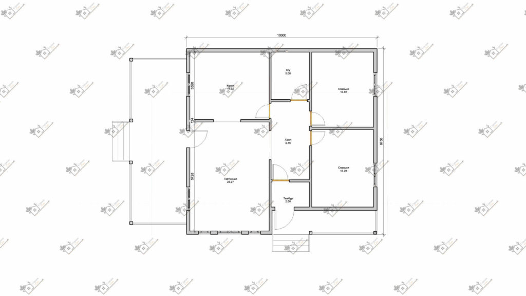 Строимсип, дом из сип панелей, Проект дома из сип панелей до 100м2