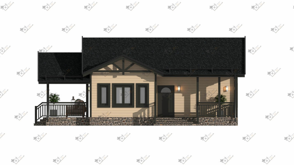 Строимсип, дом из сип панелей, Проект дома из сип панелей до 100м2