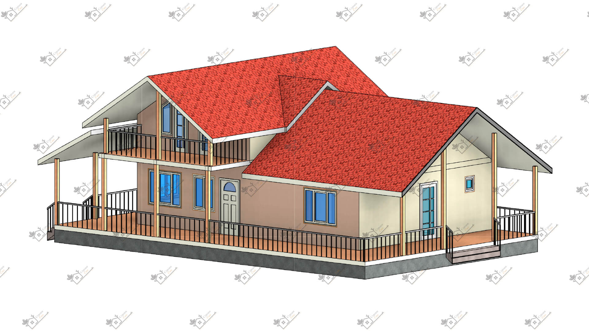 Строимсип.рф, дом из сип, сип панель, проект Пальмир, Проекты из сип