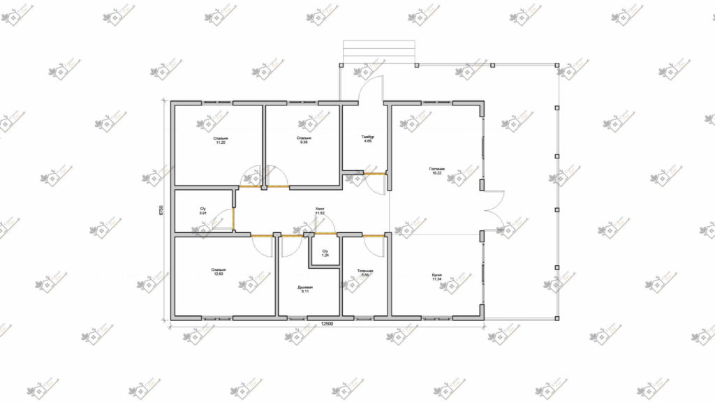 Строимсип, дом из сип панелей, Проект дома из сип панелей до 150м2