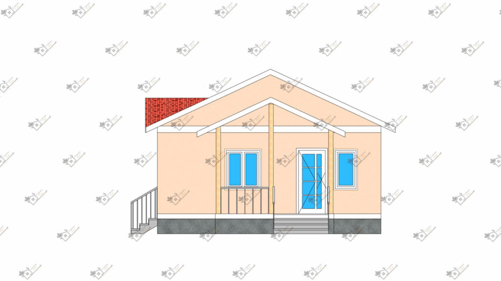 Строимсип, дом из сип панелей, Проект дома из сип панелей до 70м2