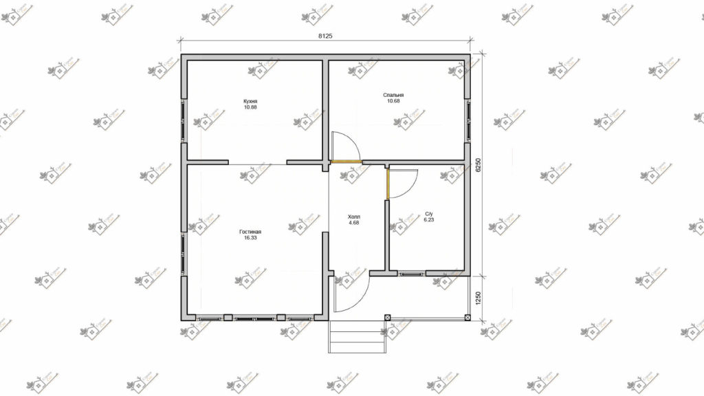 Строимсип, дом из сип панелей, Проект дома из сип панелей до 100м2