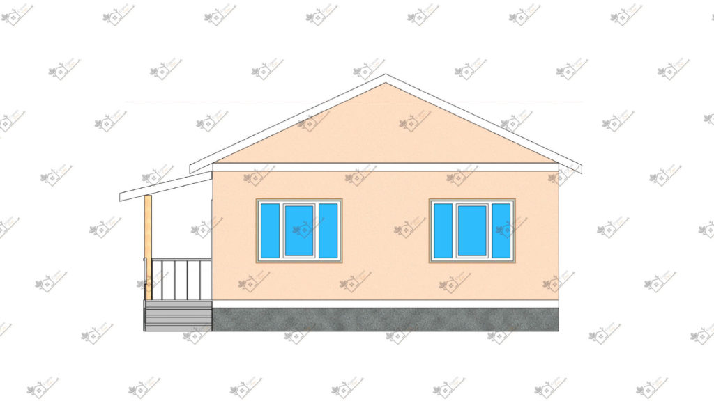 Строимсип, дом из сип панелей, Проект дома из сип панелей до 70м2