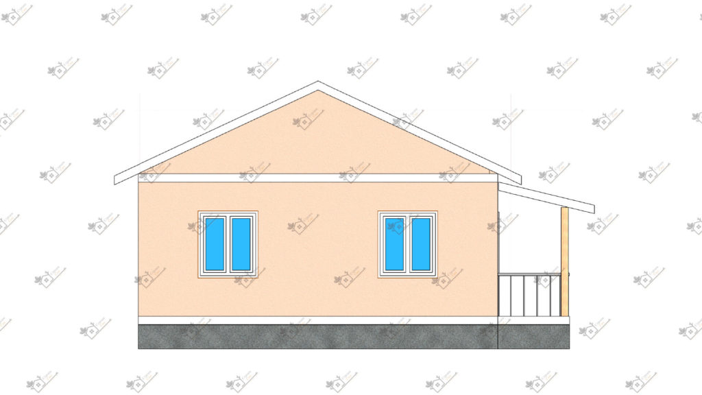 Строимсип, дом из сип панелей, Проект дома из сип панелей до 70м2