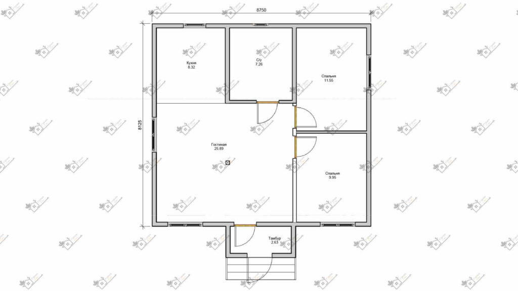 Строимсип, дом из сип панелей, Проект дома из сип панелей от 70м2 до 150м2
