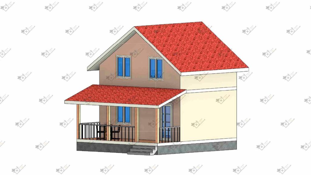 Строимсип, дом из сип панелей, Проект дома из сип панелей до 70м2