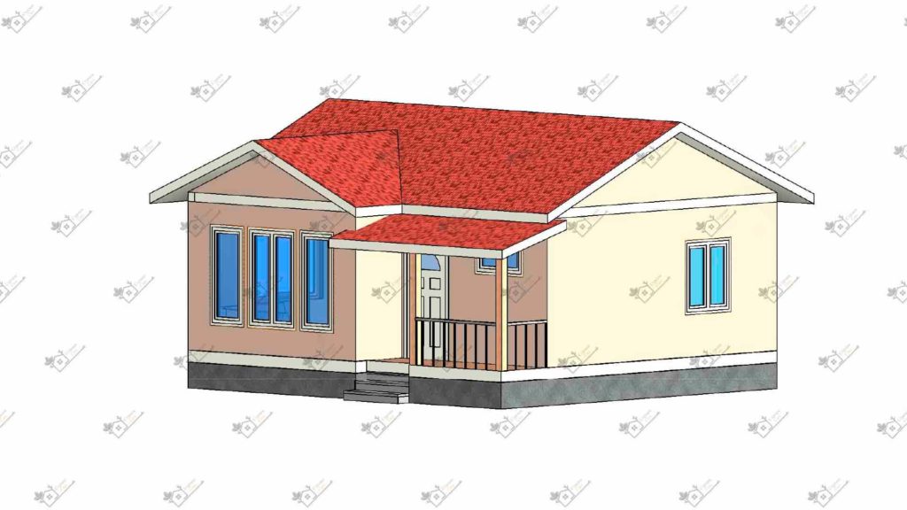 Строимсип, дом из сип панелей, Проект дома из сип панелей до 70м2