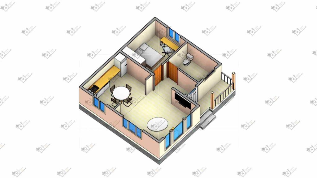 Строимсип, дом из сип панелей, Проект дома из сип панелей до 70м2