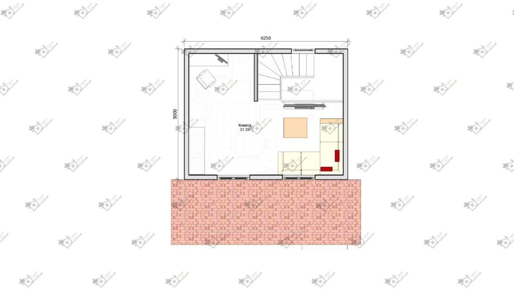 Строимсип, дом из сип панелей, Проект дома из сип панелей до 70м2