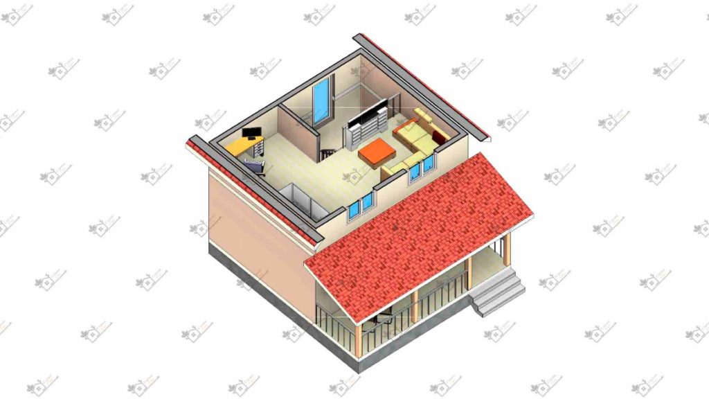 Строимсип, дом из сип панелей, Проект дома из сип панелей до 70м2
