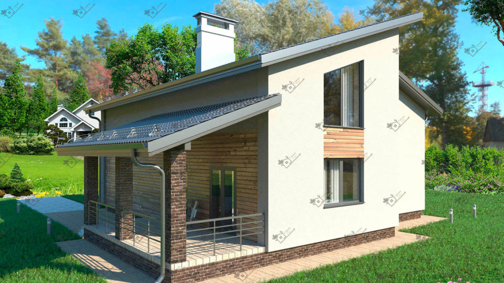 Строимсип, дом из сип панелей, Проект дома из сип панелей до