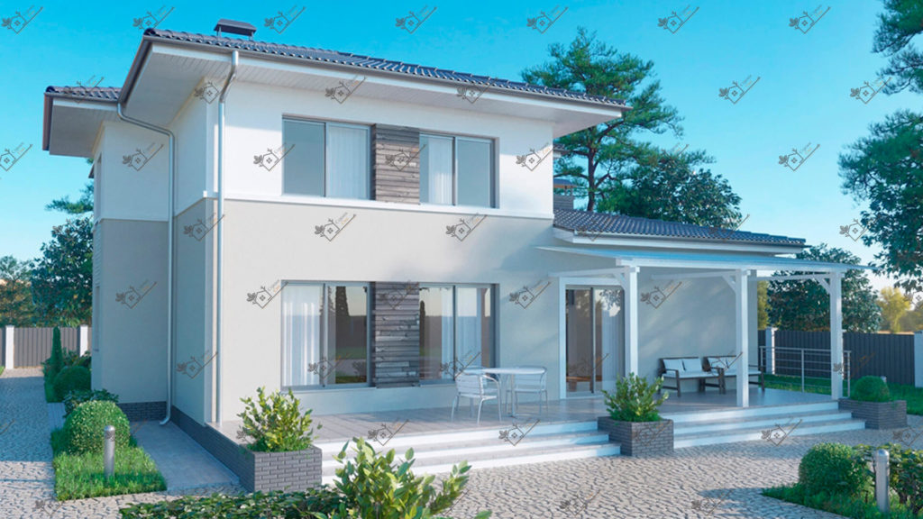 Строимсип, дом из сип панелей, Проект дома из сип панелей до