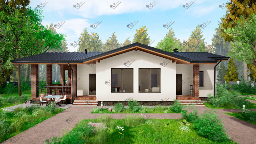 Строимсип, дом из сип панелей, Проект дома из сип панелей до 150м2