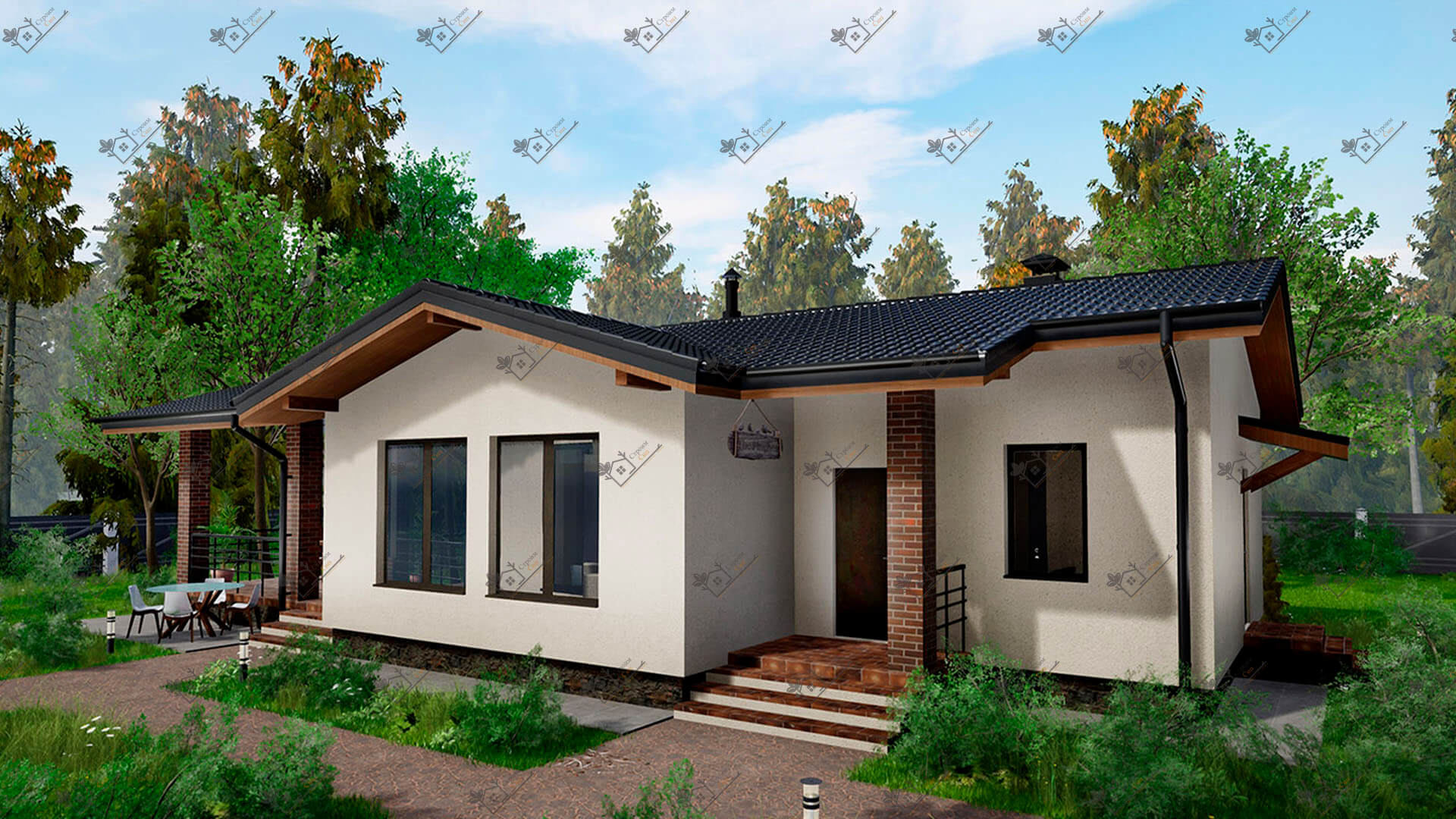 Строимсип.рф, дом из сип, сип панель, проект Лион, Проекты из сип