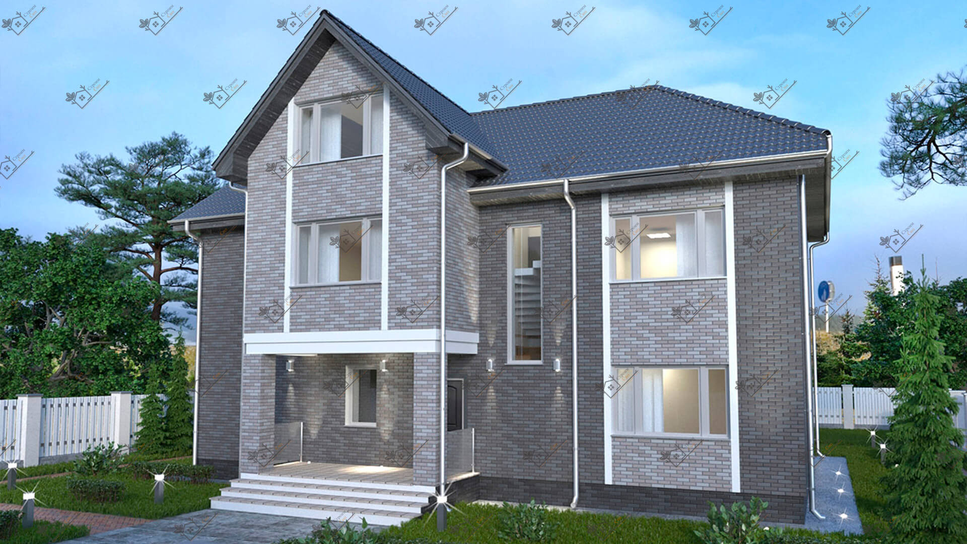 Строимсип.рф, дом из сип, сип панель, проект Лион, Проекты из сип